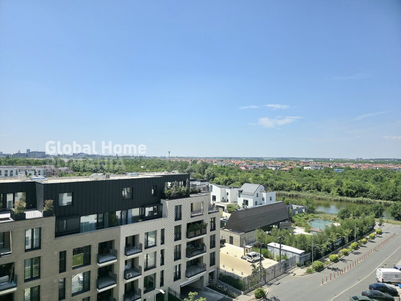 Pipera, open view 3 rooms penthouse, terrace 16sqm, H Pipera Lake, Porsche Nord